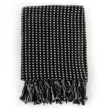 Carrés à plaid vidaxl 220x250 cm coton noir