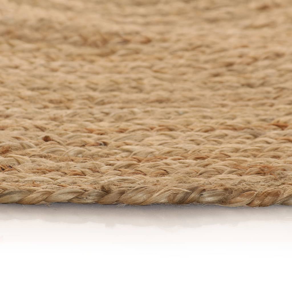 Tapis vidaxl autour de 120 cm de jute tressée