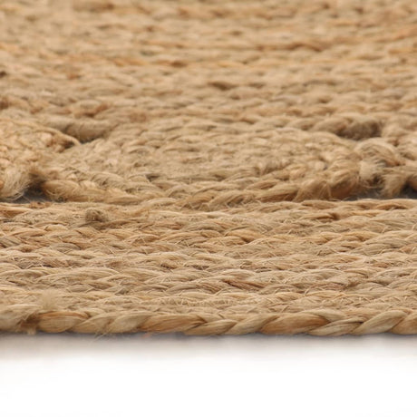 Tapis vidaxl avec conception d'environ 90 cm de jute tressée