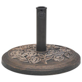 Vidaxl Parasol Foot d'environ 9 kg de bronze de résine de couleur
