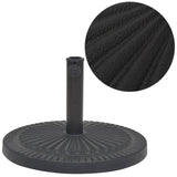 VidaXL Parasolvoet rond 14 kg hars zwart