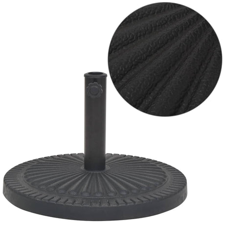 Vidaxl Parasol Foot d'environ 14 kg de résine noir