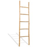 Vidaxl Towel ladder with 5 sports 150 cm bamboo