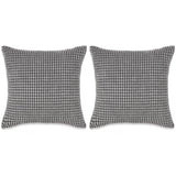 Vidaxl dekorativ pude indstillet 45x45 cm Velour Gray 2-delt