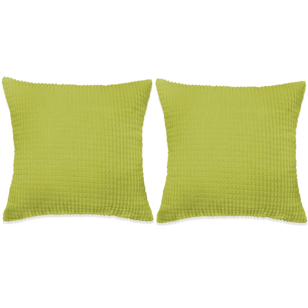 VidaXL Sierkussenset 60x60 cm velours groen 2-delig