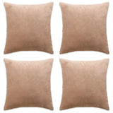 Coussin de coussin Vidaxl 4 ST 80x80 cm en tissu beige