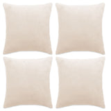 Coussin de vidaxl coussin 4 ST 40x40 cm tissu blanc cassé