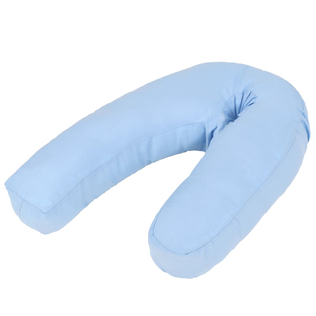 Vidaxl Coussin de grossesse J 54x (36-43) cm bleu