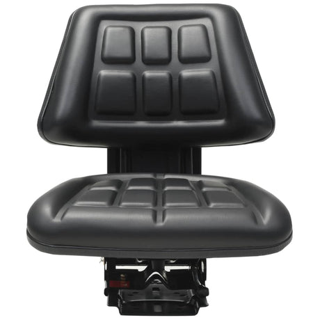 Chaise de tracteur Vidaxl avec suspension noire