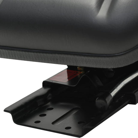Chaise de tracteur Vidaxl avec suspension noire