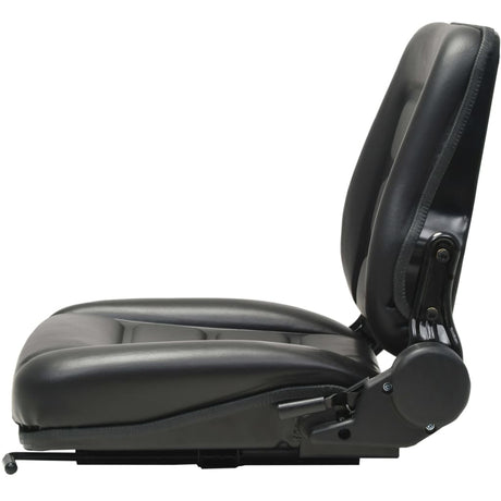 Vidaxl chaise chariot et tracteur avec dossier réglable noir