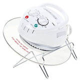 Vidaxl Halogen Hot Air Air avec anneau d'extension 1400 W 17 L