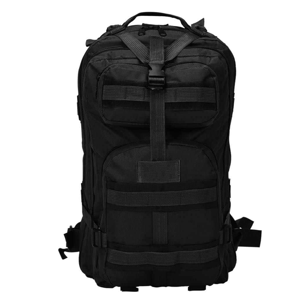 Vidaxl Backpack Army Style 50 L noir