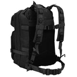 Vidaxl Mochila Estilo del ejército 50 L Negro