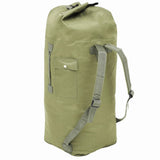 Vidaxl Sports Bag Ejército estilo 85 L Olive Green