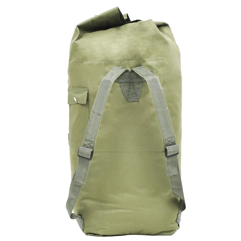 Vidaxl Sports Bag Ejército estilo 85 L Olive Green