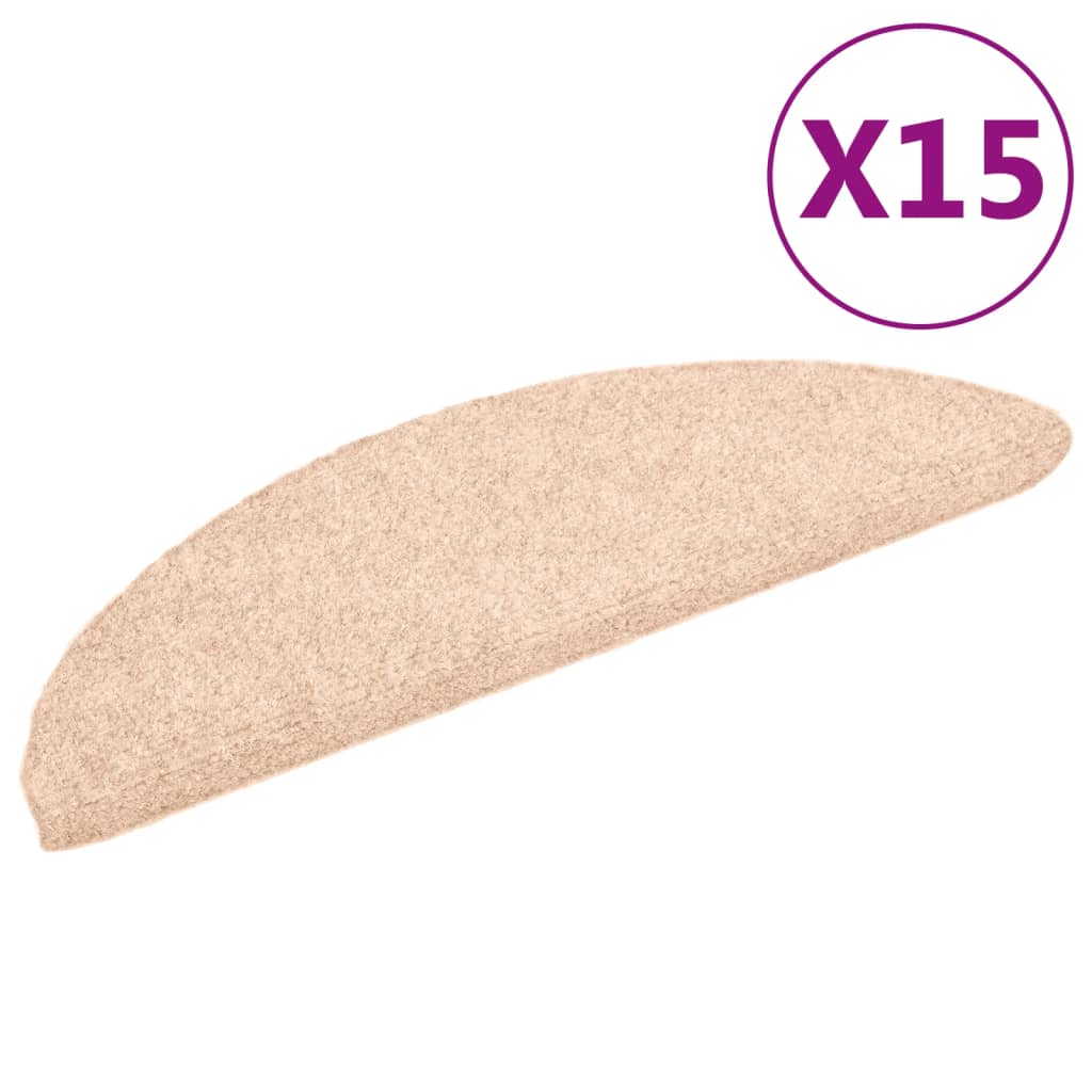 Vidaxl Schody Maty Self -adhezyjne 56x17x3 cm igły filc -felt -colored 15 STS