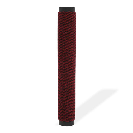 Vidaxl droogloopmat rectangulaire tufted 120x180 cm rouge