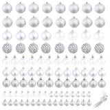 Vidaxl 100 pièces de Noël Set 3 4 6 cm Colore en argent