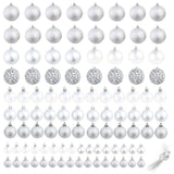 Vidaxl 100 pièces de Noël Set 3 4 6 cm Colore en argent