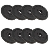 Disques licou vidaxl 8 ST 8x2,5 kg en fonte