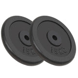 Vidaxl Halter Discs 2 PCS 2x15 kg støbejern