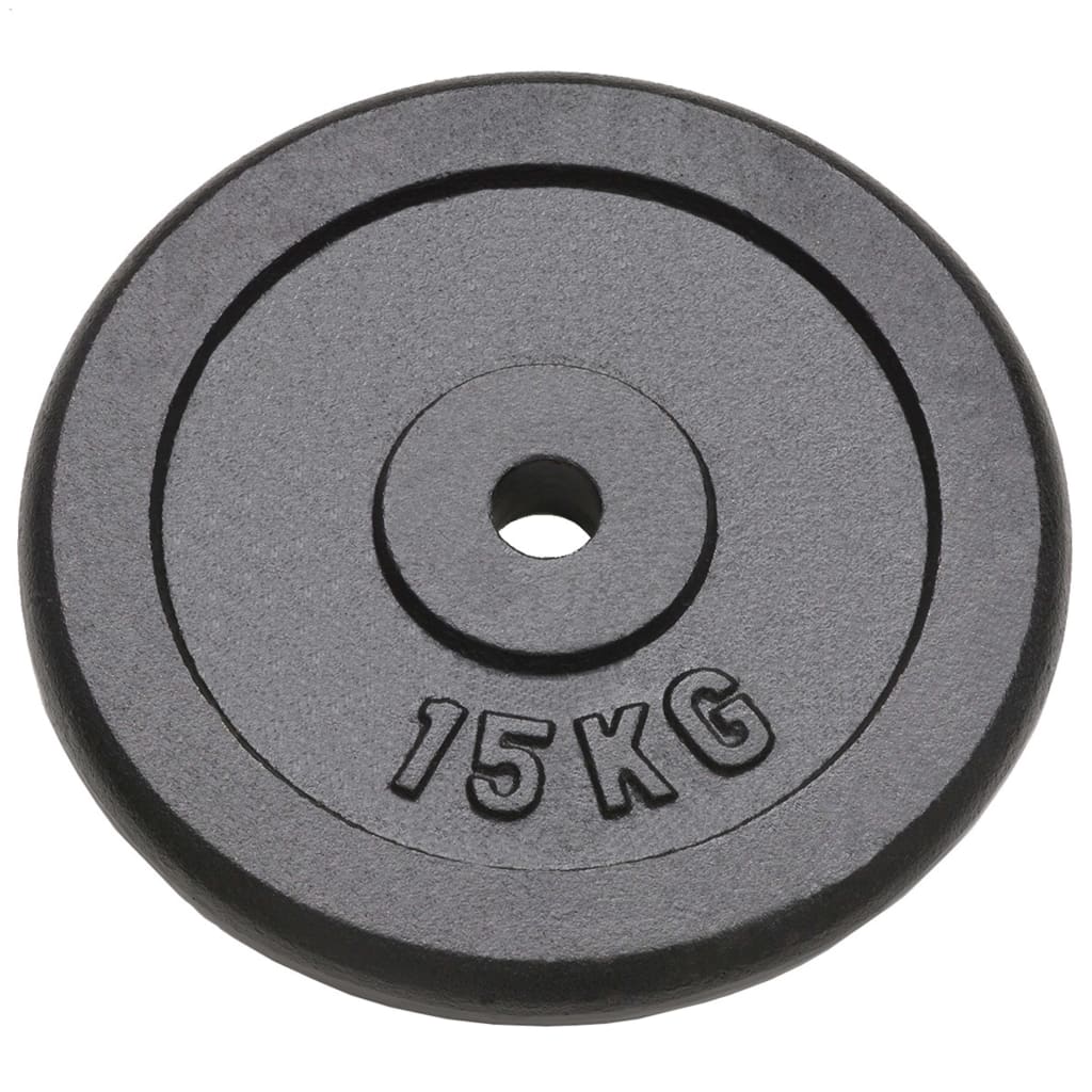 Vidaxl Halter Discs 2 PCS 2x15 kg støbejern