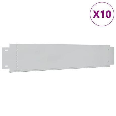 Vidaxl Grassboard 10 PCS 100x20 cm en acier galvanisé