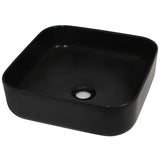 Vidaxl Washingin Square 38x38x13,5 cm Black en céramique