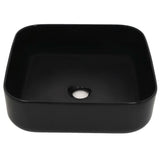 Vidaxl Washingin Square 38x38x13,5 cm Black en céramique