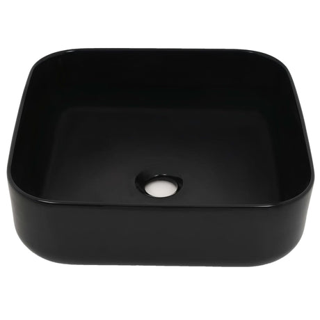 Vidaxl Washingin Square 38x38x13,5 cm Black en céramique