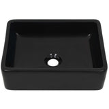 Vidaxl Washbasin Square 41x30x12 cm Black en céramique