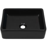 Vidaxl Washbasin Square 41x30x12 cm keramisk svart