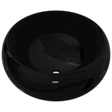 Vidaxl Washbasin Round 40x15 cm Céramique noir