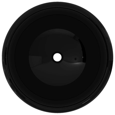 Vidaxl Washbasin Round 40x15 cm Céramique noir