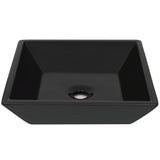 Vidaxl Washbasin Square 41.5x41.5x12 cm keramisk sort