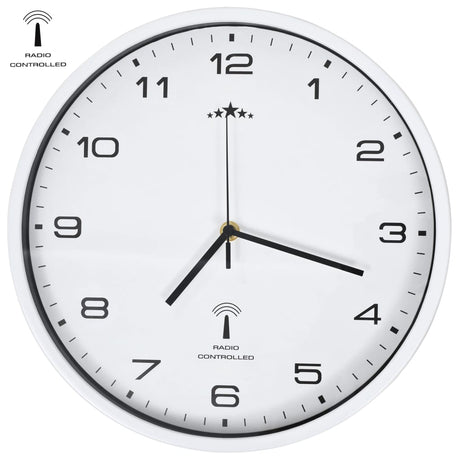Horloge murale vidaxl avec calendrier de quartz à 31 cm de radio-31 cm