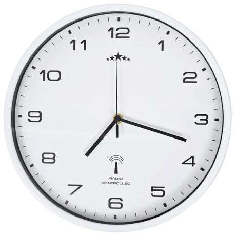 Horloge murale vidaxl avec calendrier de quartz à 31 cm de radio-31 cm