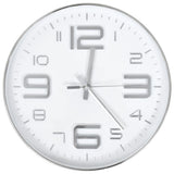 VidaXL horloge murale 30 cm argentée