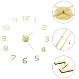 Vidaxl 3D Horloge murale 100 cm xxl coloré en or moderne