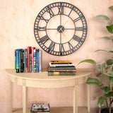 Vidaxl Wall Clock Vintage Style con meccanismo al quarzo xxl 60 cm metallo