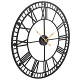 Vidaxl Wall Clock Vintage Style con meccanismo al quarzo xxl 60 cm metallo