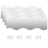 Miroirs muraux Vidaxl Golf-en forme de verre 4 ST 60X18,5 cm