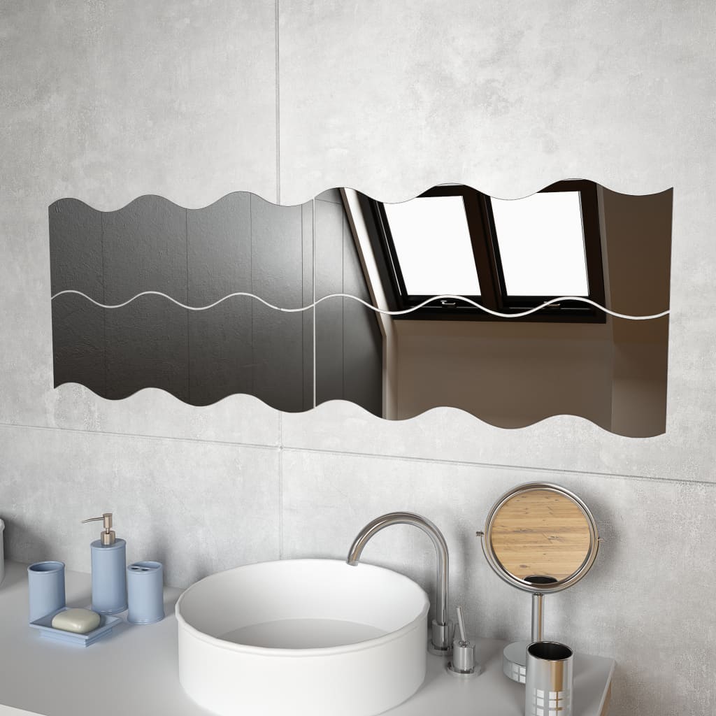 Miroirs muraux Vidaxl Golf-en forme de verre 4 ST 60X18,5 cm