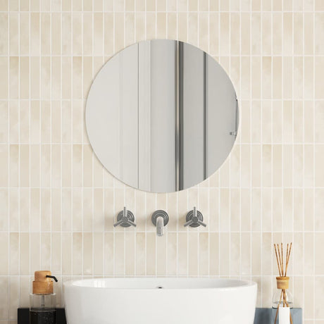 Miroir mural vidaxl à environ 50 cm de verre