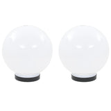 Lampes à bulbe LED vidaxl 2 pcs round 20 cm pmma