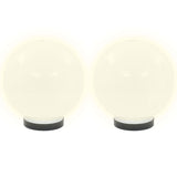 Lampes à bulbe LED vidaxl 2 pcs round 20 cm pmma
