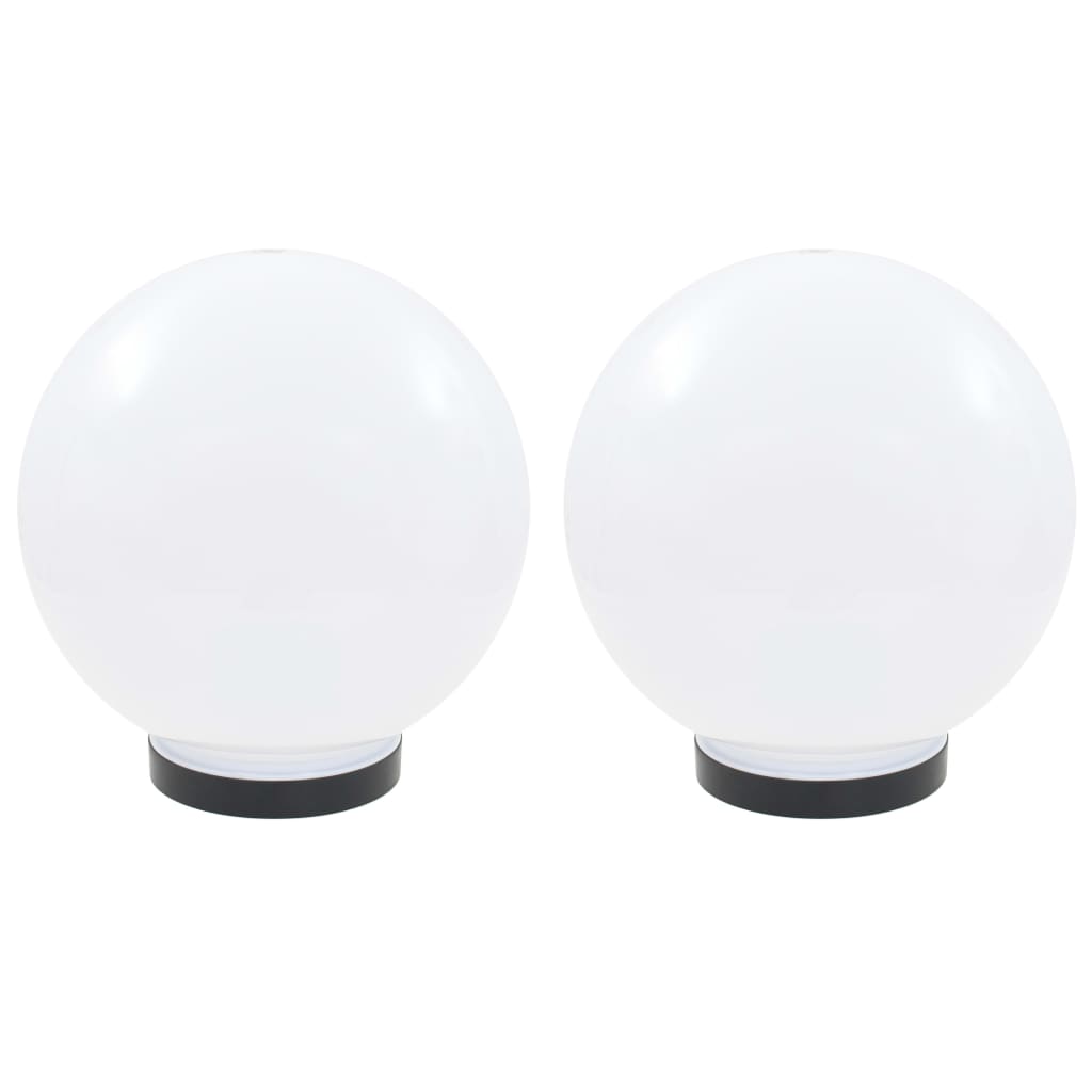 Lampes à bulbe LED vidaxl 2 pcs round 25 cm pmma