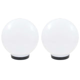 Lampes à bulbe LED vidaxl 2 pcs round 25 cm pmma