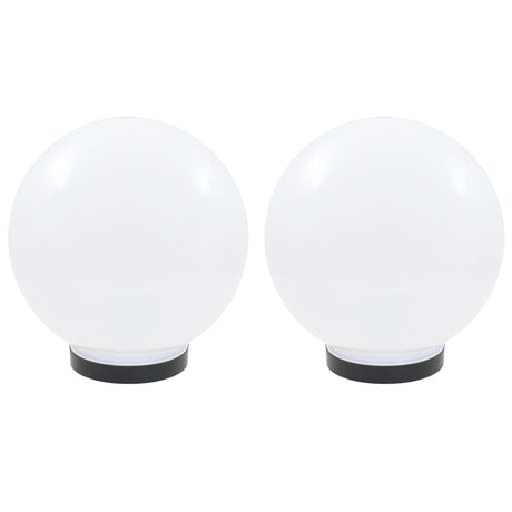 Lampes à bulbe LED vidaxl 2 pcs round 25 cm pmma
